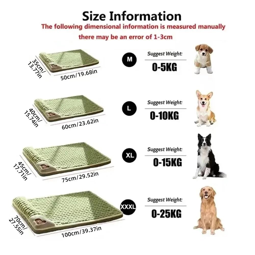 Generisch Orthopädisches Hundekissen für Kleine & Mittelgroße Hunde - Waschbar, rutschfest mit Hohem Rand - Abnehmbarer Bezug (Braun, S: 50×35 cm)