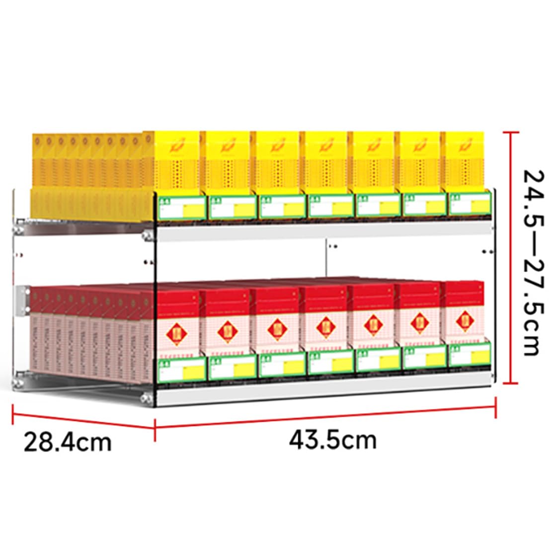 Genérico Expositor de Cigarrillos - Empujador automático de Pared para Venta al por Menor y sobremesa, Organizador de acrílico Duradero para Cigarrillos, Vitrina Ideal para una Mejor presentación en