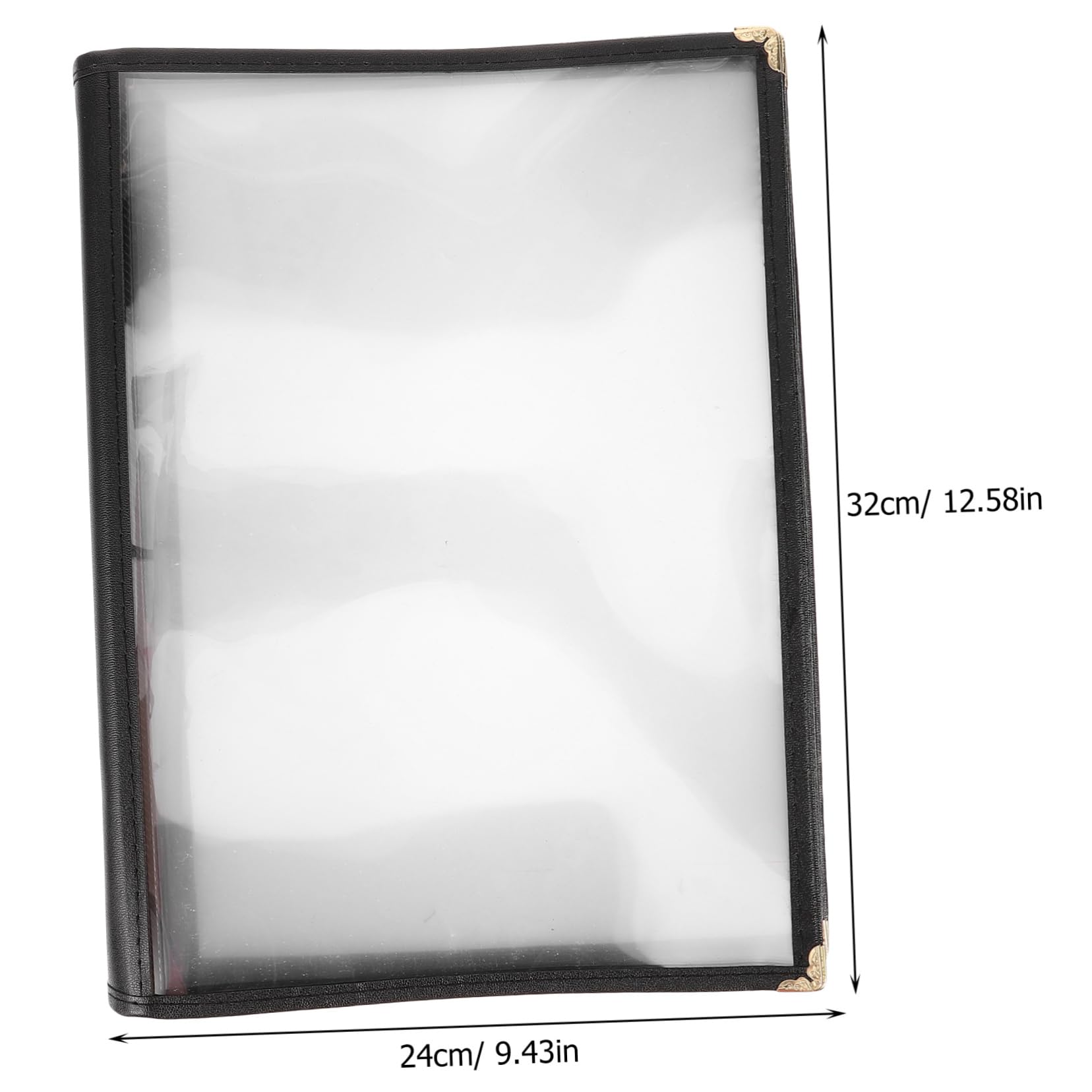 Transparent Menu Cover Book Restaurant Menu Holder Space Saving and Multi Functional Design Stylish and Modern for Restaurants Cafes and Home Kitchens Pages