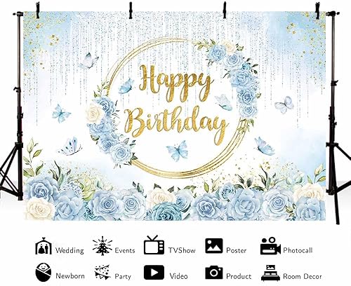 Miniatura 10 de MEHOFOND Telón de fondo floral morado de primavera de 8 x 6 pies para niña violeta goteando purpurina cumpleaños fotografía fondo princesa fiesta