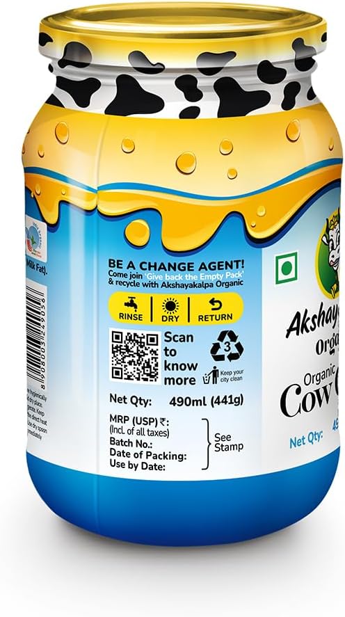 Akshayakalpa Cow Ghee – 195 grams(6.59 fl oz)