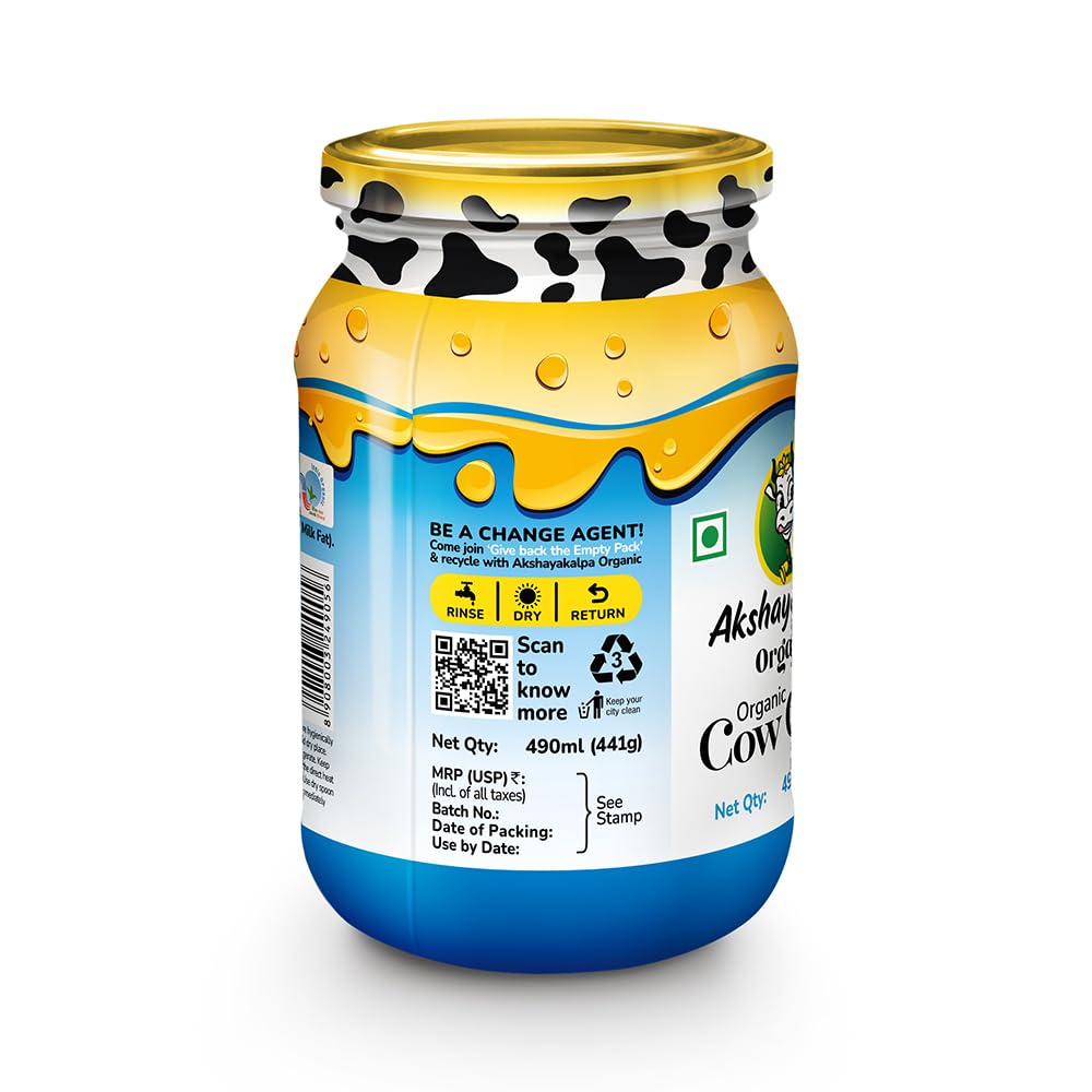 Akshayakalpa Cow Ghee – 195 grams(6.59 fl oz)