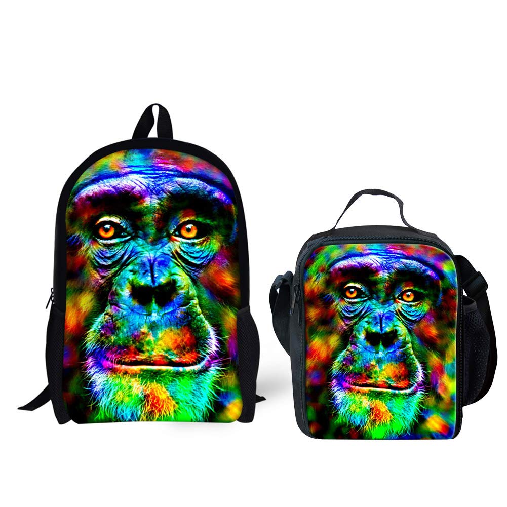 HUGS IDEA Cool 3D Animals Bookbag Dog Face Childrens School Backpack