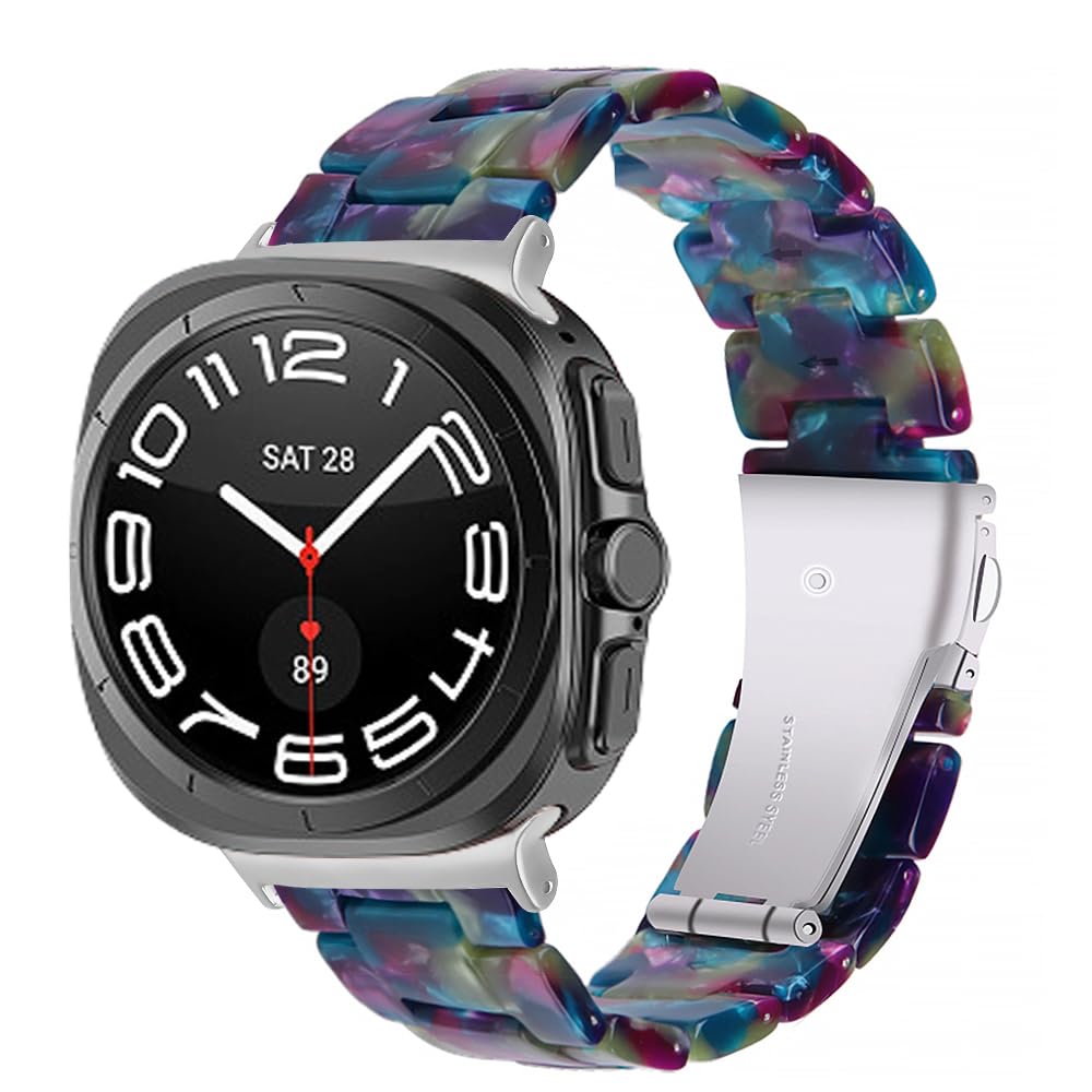 Resin bands Compatible for Samsung Galaxy Watch 7 Ultra, Galaxy Watch 8 Ultra Men's and Women's stylish lightweight strap for Galaxy Watch Ultra 47mm