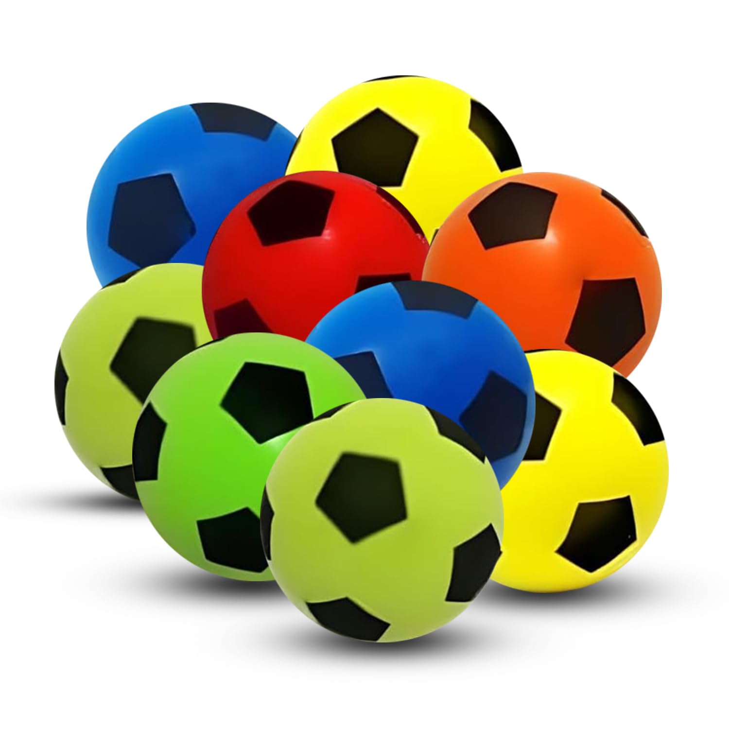 YSAMAX Soft Foam Sponge Ball, Stress Relief And Relaxation, Soft Texture Ensures Safety, Perfect For A Variety Of Training Exercises And Physical Activities, Random Colours, (9 PCS)