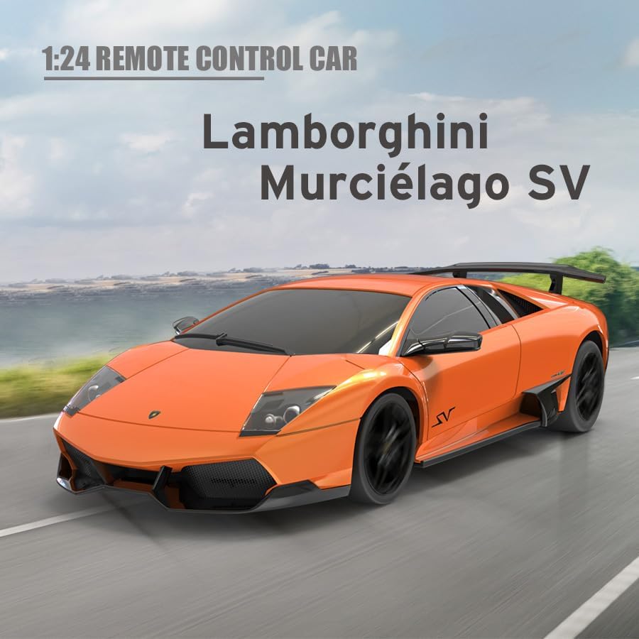 Miniatura 3 de Vinie Lamborghini Murciélago a control remoto para niños, autos RC Lamborghini Murciélago, juguetes para niños con licencia oficial, Lambo LP670 con