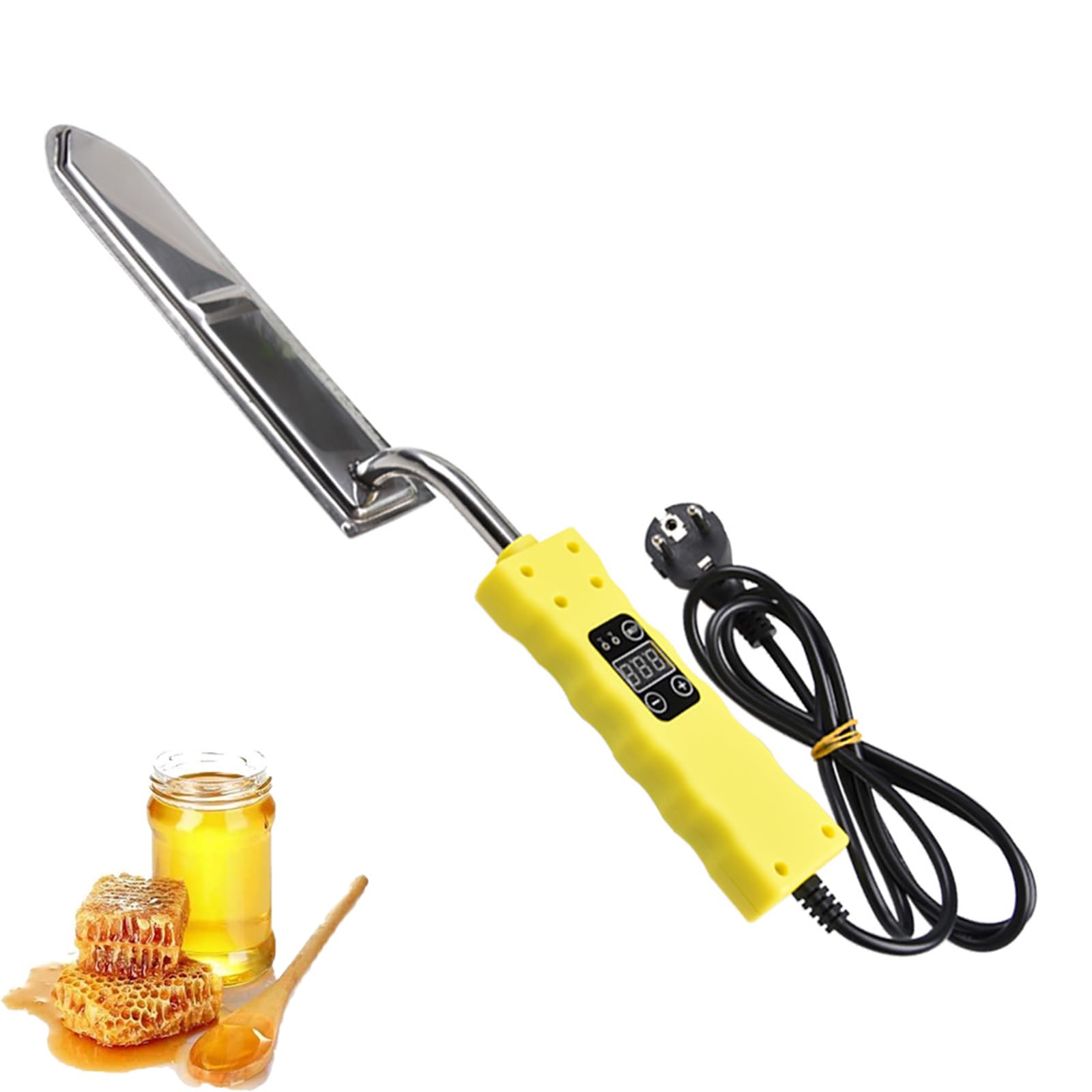 Couteau À Désoperculer Électrique, Outil D'extraction De Miel en Acier Inoxydable De 800 W, Régulation La Température 0 À 180 °C Et Extraction Rapide pour Diverses Pratiques Apicoles
