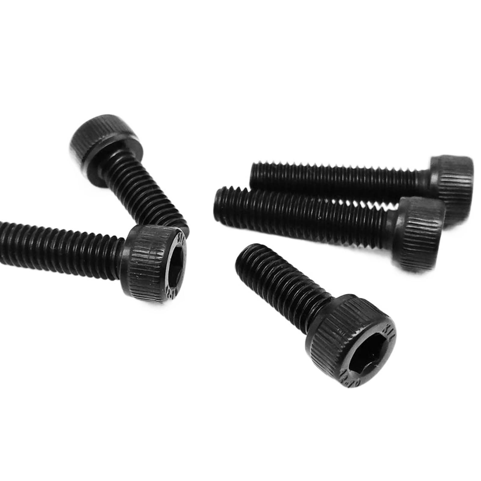 Tornillos de máquina de cabeza redonda de seis lados, Juego de 288 tornillos de cabeza cilíndrica hexagonal de acero inoxidable 304 negro M2-M8 6-100 mm (10pcs M5x30mm)