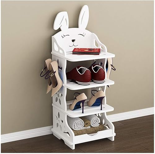 ZEELYDE Zapatero estante estrecho de madera para zapatos organizador de zapatos de pie pasillo entrada pantuflas estante para dormitorio dormitorio