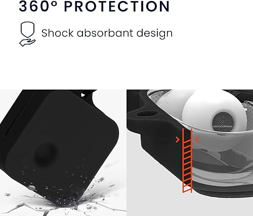 Miniatura 6 de kwmobile Funda compatible con Nothing Ear (2) - Funda de silicona para auriculares - Negro