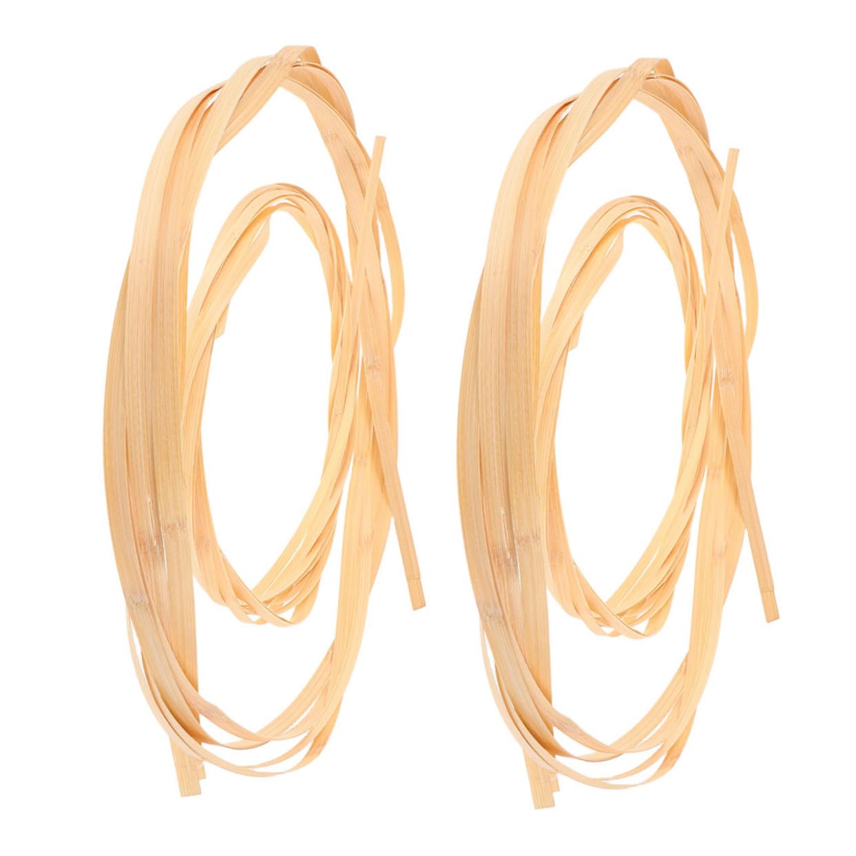 STOBAZA 4pcs Bamboo Weaving Strips Bamboo Material Basket Craft Supplies for Flower Arrangements Wedding Decorations for Weaving Making Projects Accessories