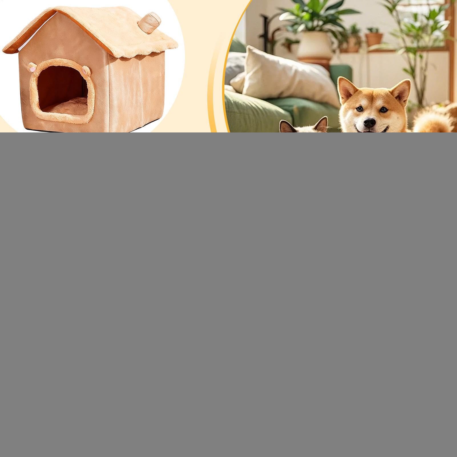 Cuccia Caverna Per Gatti Casetta Rilassante Con Cuscino Rimovibile | Cuccia Morbida Chiusa Per Gatti E Piccoli Animali Per Animali Domestici Da Interno Piccoli Cani Inverno Sonno Camera