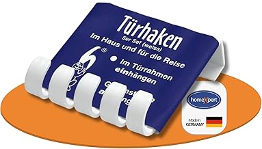 Home Xpert Hooks White Set of 5, Plastic, length: 85 MM