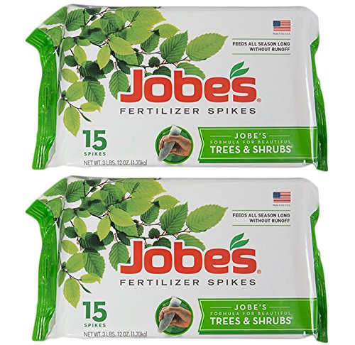 Jobe's Tree Fertilizer Spikes, 16-4-4 Time Release Fertilizer for All Shrubs & Trees, 30 Spikes in Package