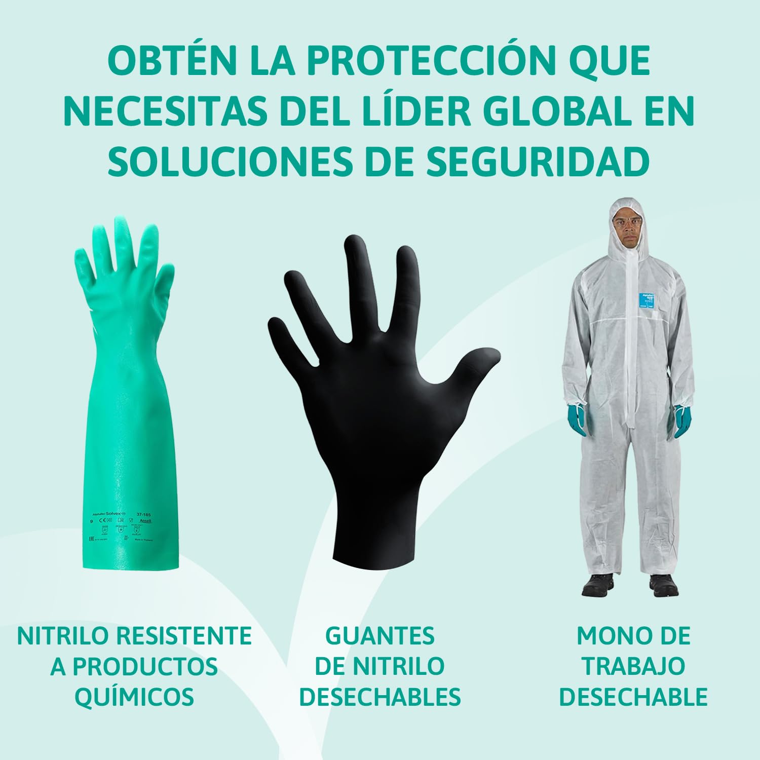 Ansell HyFlex 11-800 Guantes de Trabajo Profesionales, Revestimiento de Nitrilo Antideslizante y Transpirable, Protección Mecánica Multiusos, Seguridad Industrial, Blanco, Talla XL (12 Pares)
