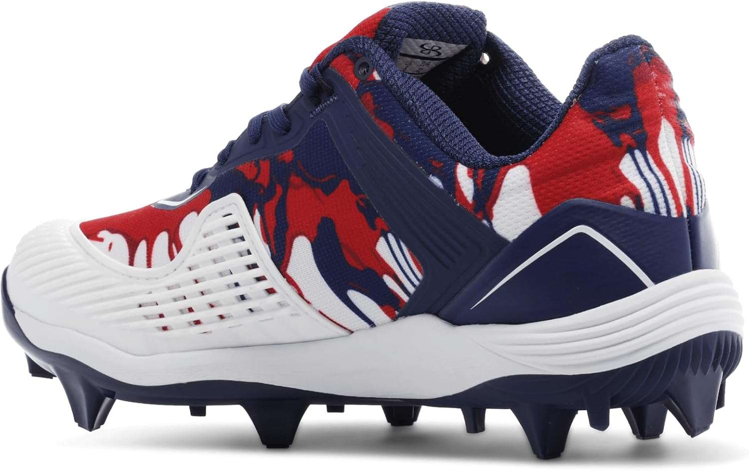 Boombah Viper Women's Molded Cleat - Graffiti Drip Pitching Toe - Multiple Color Options - Multiple Sizes