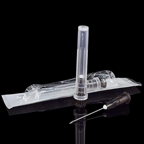 Miniatura 10 de Aguja de calibre 27, 12 pulgada, desechable, paquete individual, caja de 100 unidades