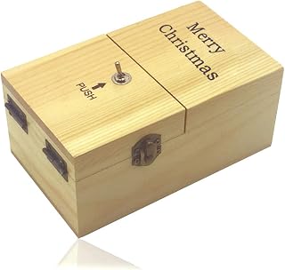 Useless Pointless Box, Life Fully Assembled Turns Itself Off Useless Box, for Stress-Release and Perfect for Home & Office Desk (A)