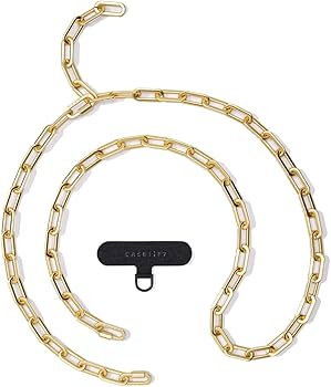 Amazon | CASETiFY メタルチェーン電話ストラップ - マットゴールド