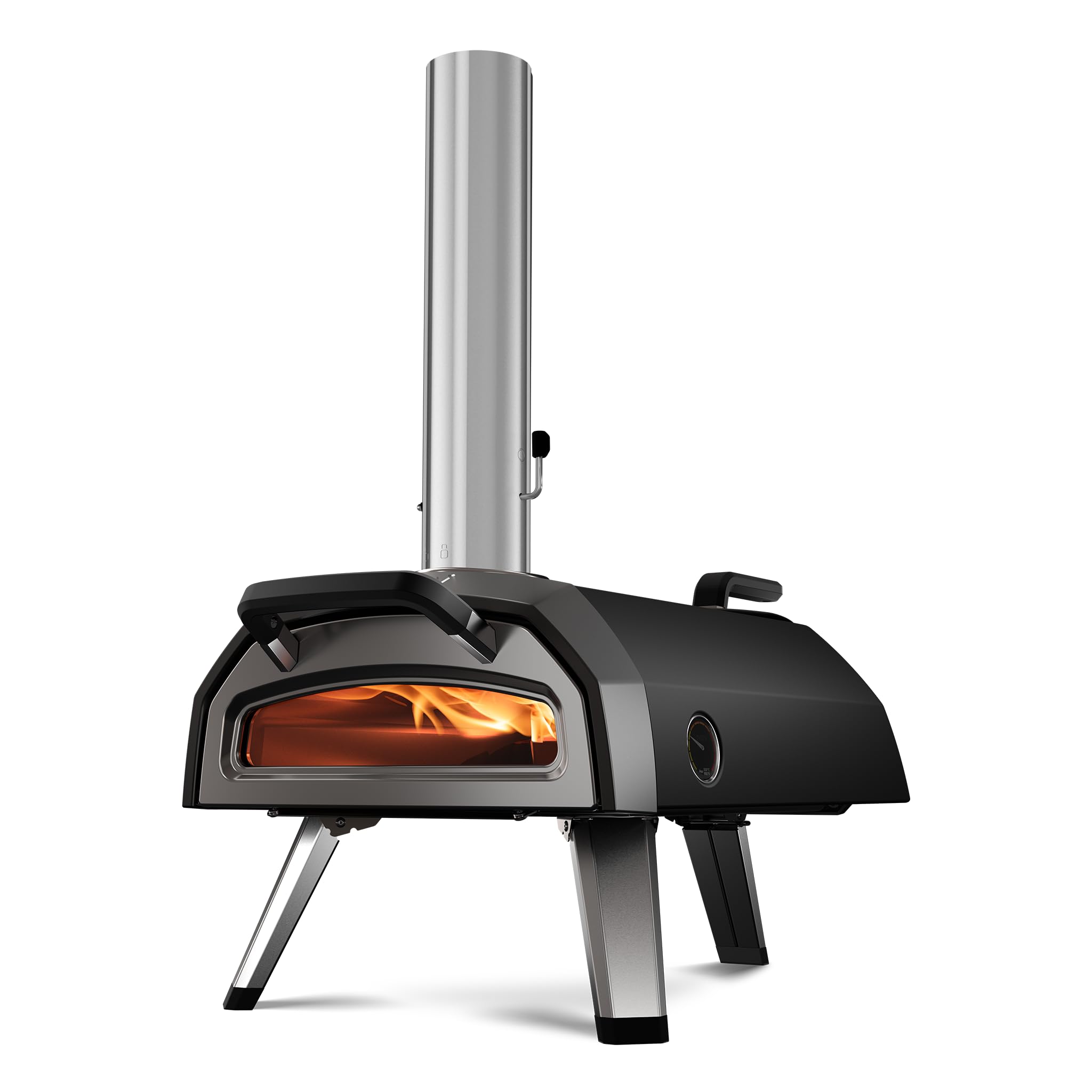 Ooni Karu 2 Multi-Fuel Outdoor Pizza Oven - Wood and Gas Outdoor Pizza Oven with Pizza Stone & Intergrated Thermometer, Pizza Oven Outdoor, Dual Fuel 12 Inch Pizza Maker, Outdoor Cooking Grill [Energy Class A]