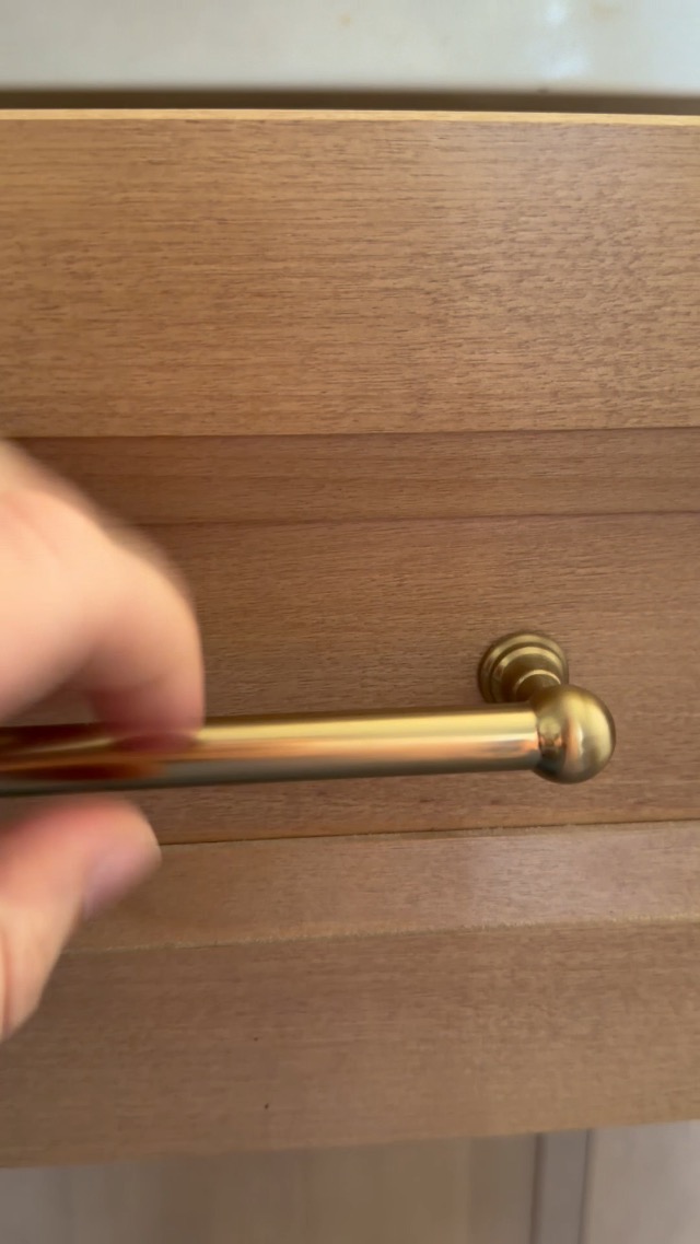 Khtumeware 2-Pack 1.9 Inch Champagne Bronze Cabinet Knobs – Ring Pull Drawer Handles For Dressers & Kitchen Cabinets