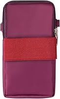 Vista 3 de Bandolera espaciosa para iPhone 15 14 Plus 13 Pro Max Samsung Galaxy S24 S23 Ultra A15 (morado)