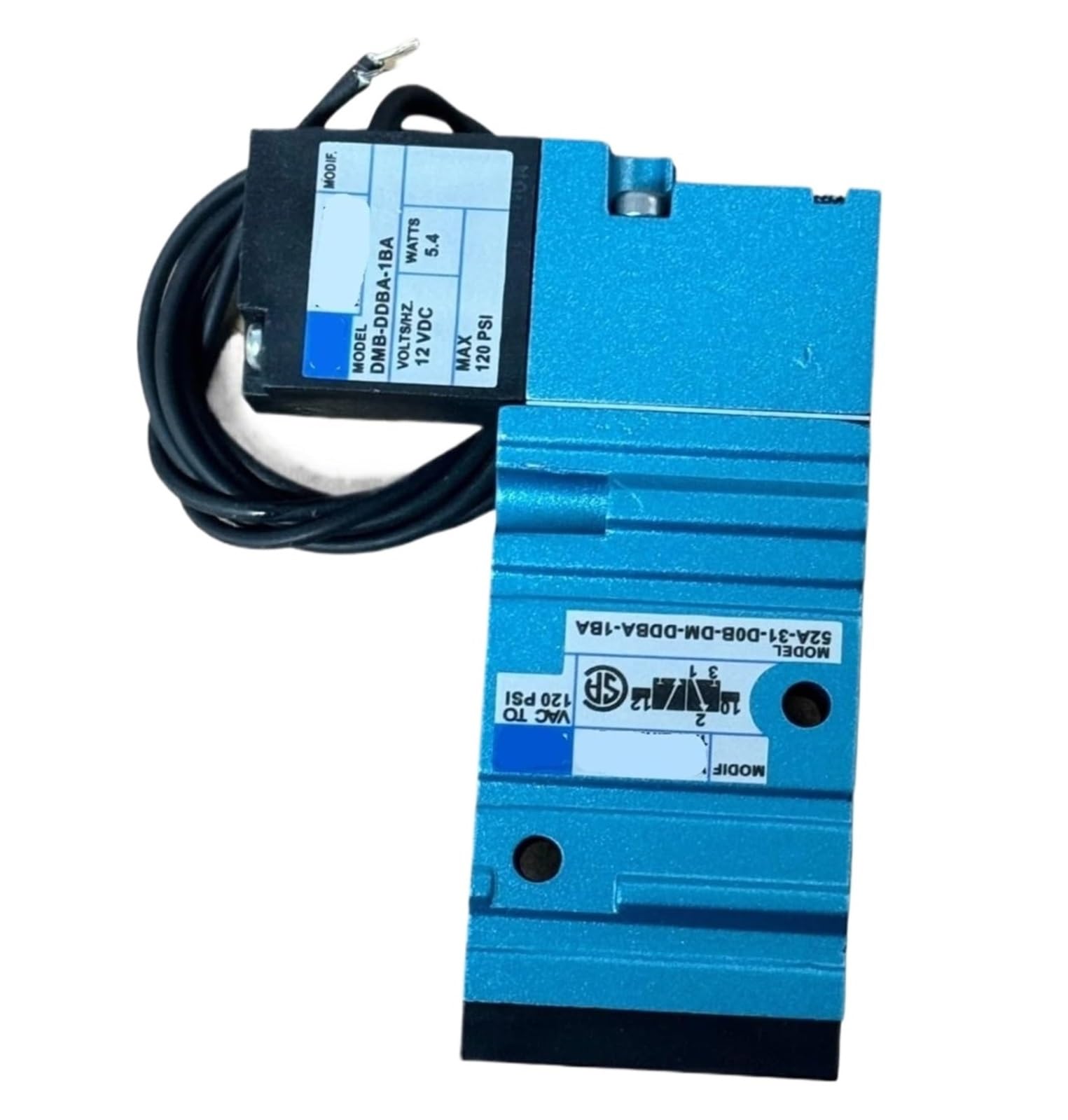 Électrovanne 52A-31-D0B-DM-DDAJ-1KJ à commutation rapide pour circuit haute pression