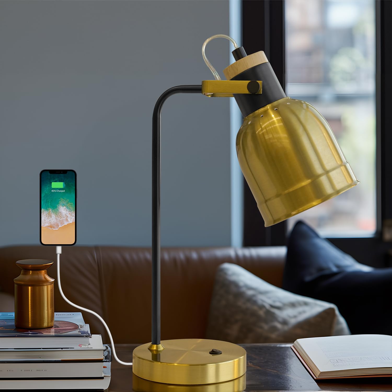 Small Desk Lamp Gold Desk Lamp, Office Desk Lamp, Modern Desk Lamp