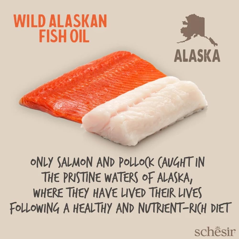Olio di pesce selvatico dell'Alaska Grizzly di Schesir 1000 ml