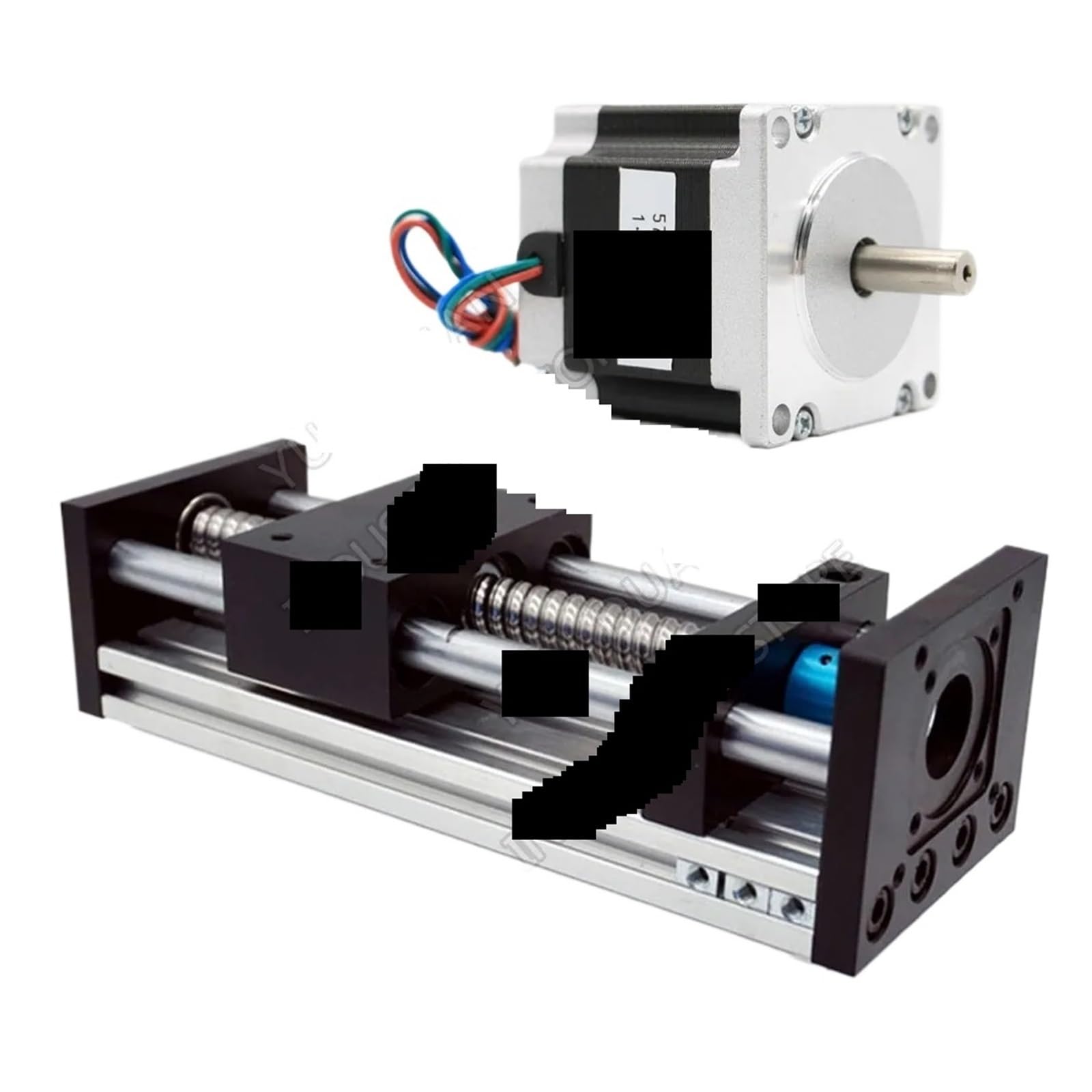 HYRBNSDLK Linear Rail Guide Stage Motion Module Rod Optical Axis Sliding Table 16mm SFU1605 Ballscrew &1.2Nm 3Nm NEMA23 57mm Stepper Motor Kits(1.2nm Motor,250mm Stroke)