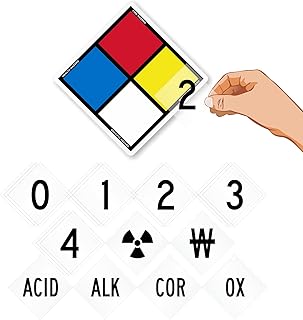 SmartSign - S-5542 NFPA Magnetic Sign Kit (Placard, Digits & Symbols) By | 10