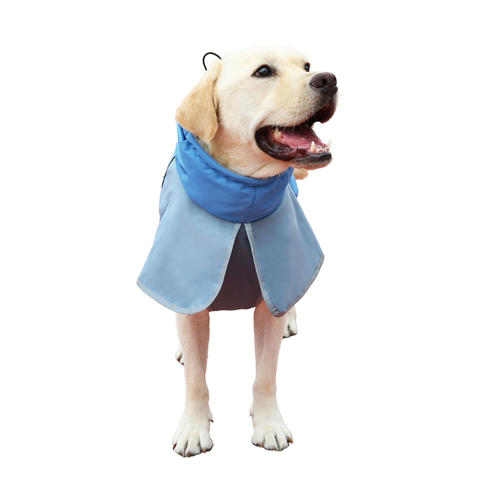 Manteau de Pluie Imperméable Chien Coupe-Vent Et Chaud Bande Réfléchissante