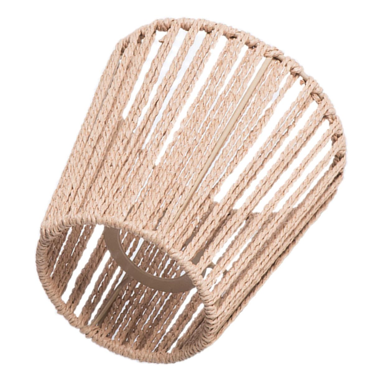 STOBAZA Pantalla De Lámpara De Mimbre y Ratán - 3 Piezas Protector De Cuerda Para Restaurante, Color Khaki