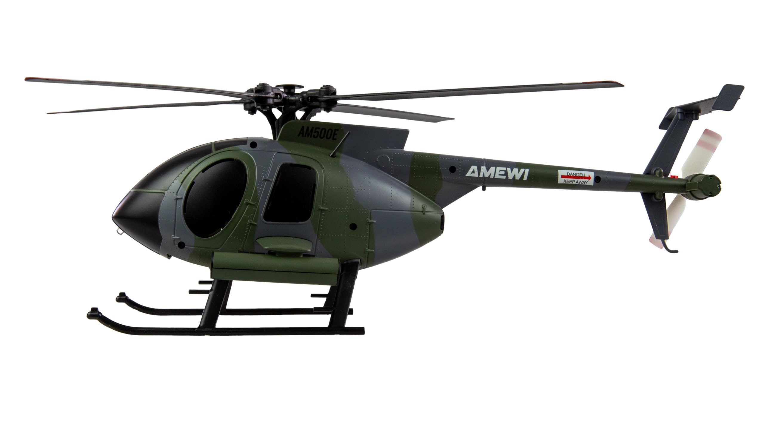 RC Helikopter Hughes MD500 Militär Hubschrauber 4-Kanal 6G RTF grau