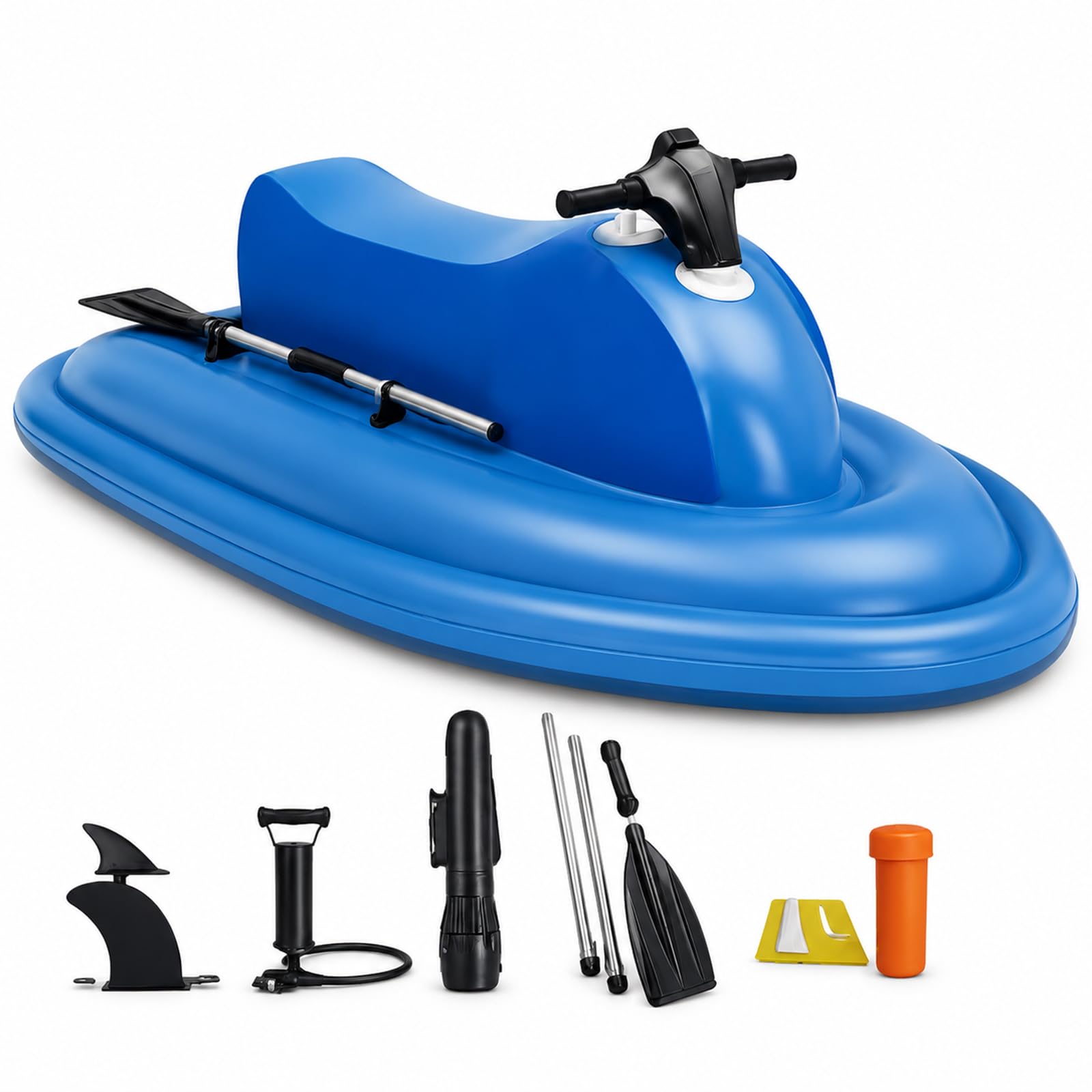 Wangyingxu Jet Boat, Seated Floating Pool Motor Boat,10000/16000mah Båttéry-PówéréÐ,1-2 Persons Water Propulsion Jet Ski,Upgraded Dual-Fin Design Motorboat 16AhThrusters