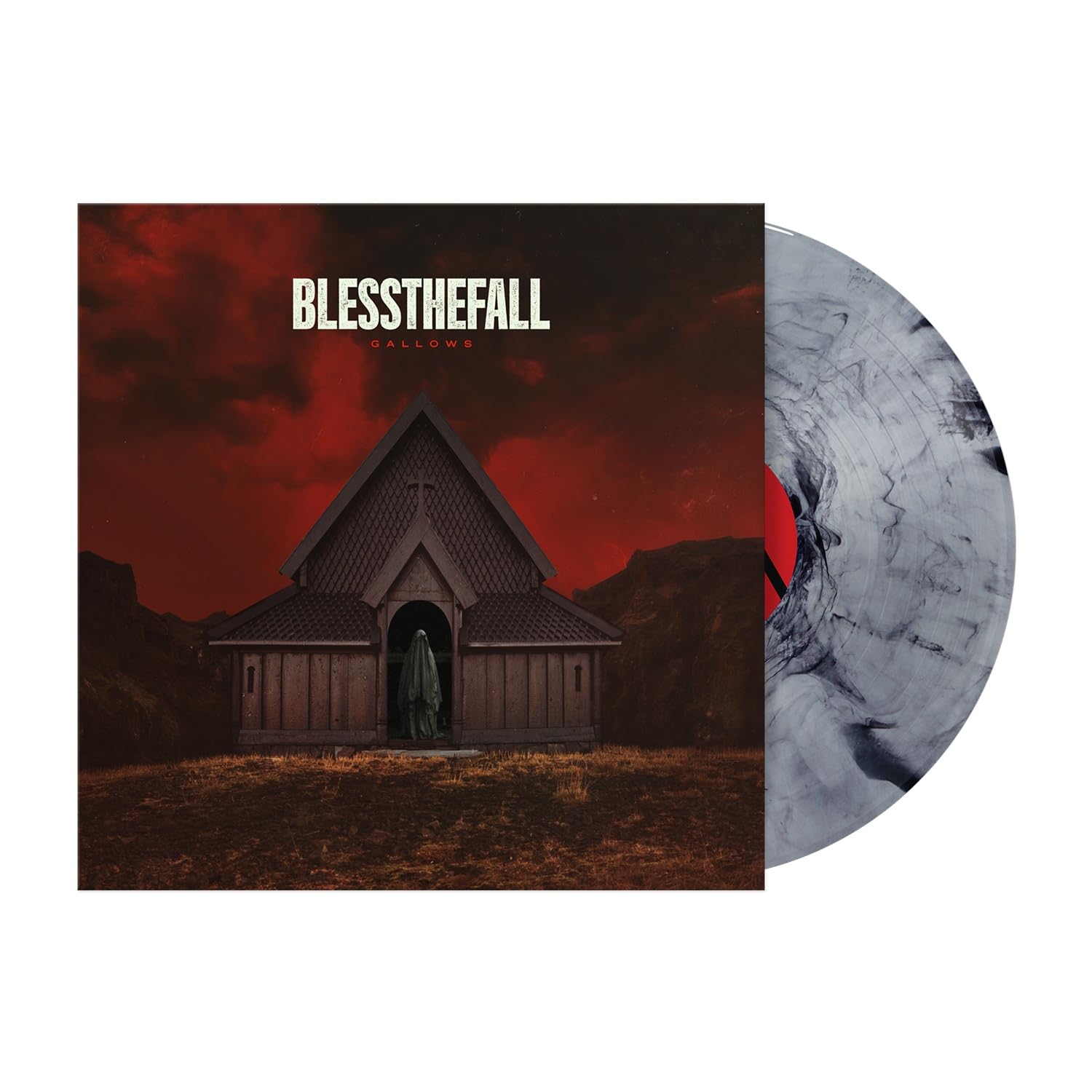 BLESSTHEFALL - Gallows - clear grey & black smoke vinyl LP in die-cut sleeve