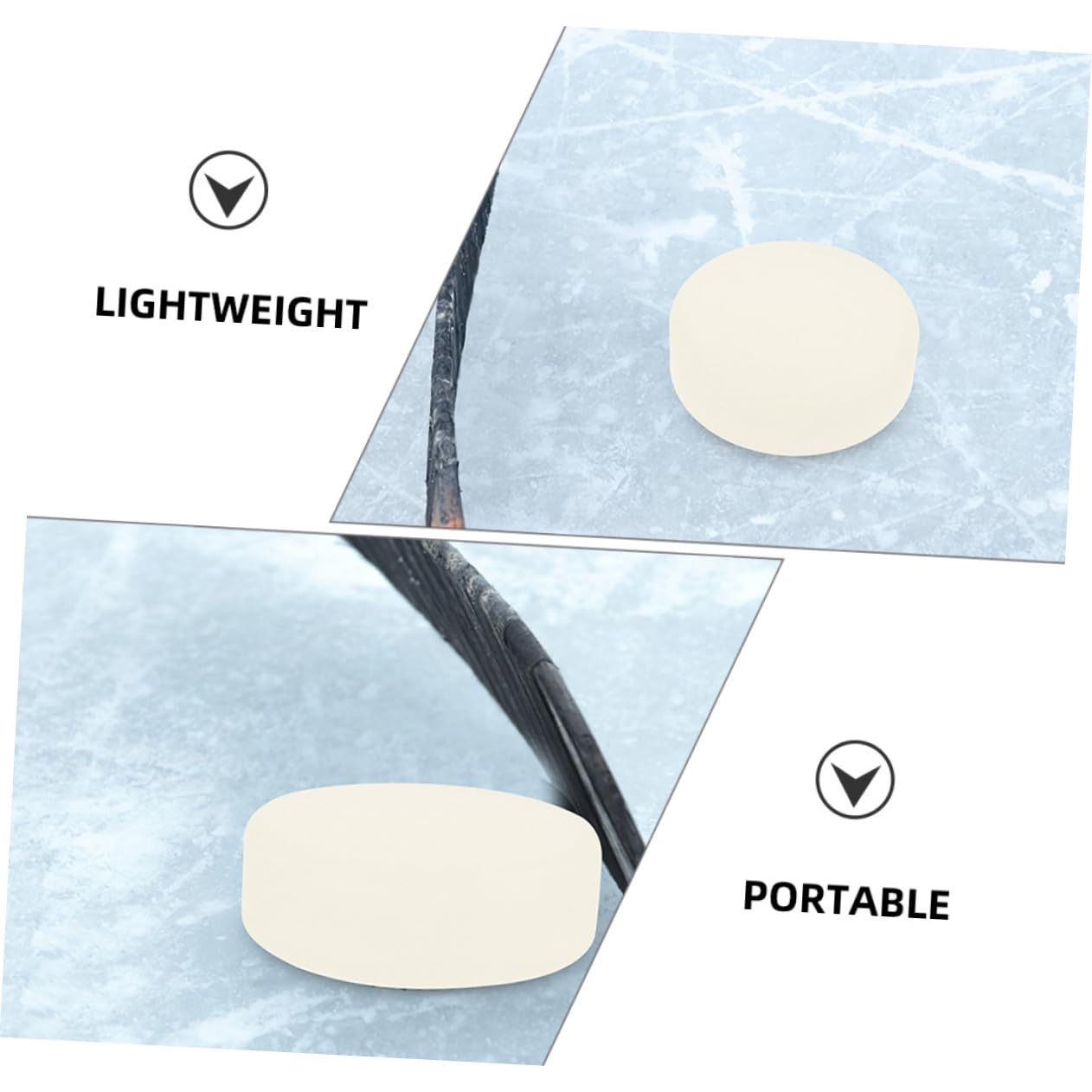 BRIGHTFUFU Enhance Your Hockey Skills 5pcs PVC Hockey Pucks for Practice Competiti