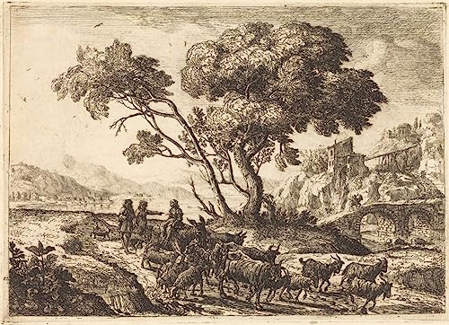 Tableau sur toile Claude Lorrain pour remplacer les cadres vides et embellir un bureau