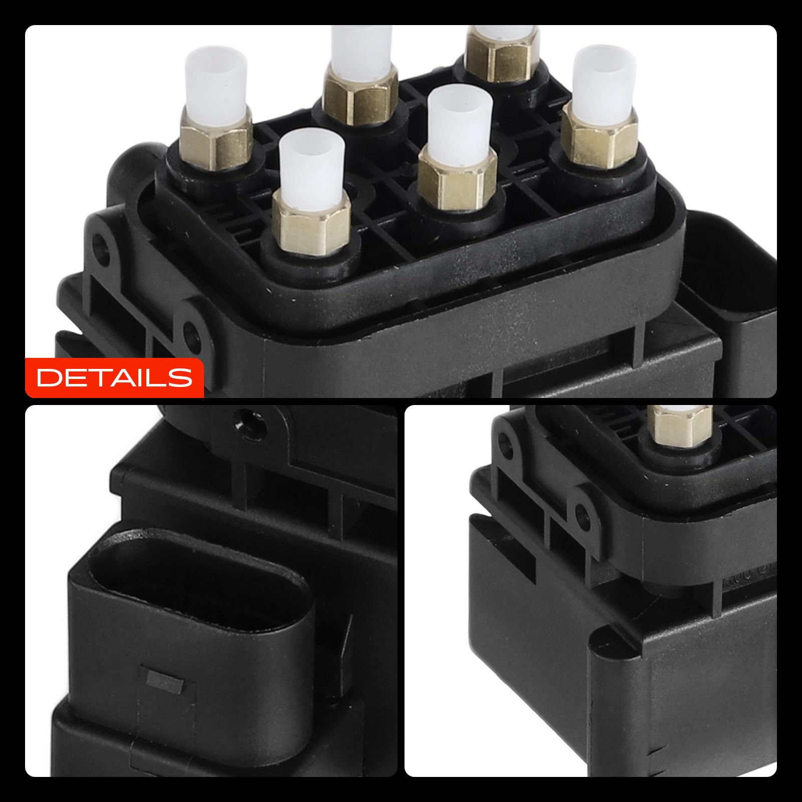 Luftfederung Ventilblock Ventileinheit Kompatibel mit A6 4B2,C5 A6 Allroad 4FH,C6 A8 4E2,4E8 Allroad 4BH,C5 1.9L-6.0L 1999-2011 4F0616013