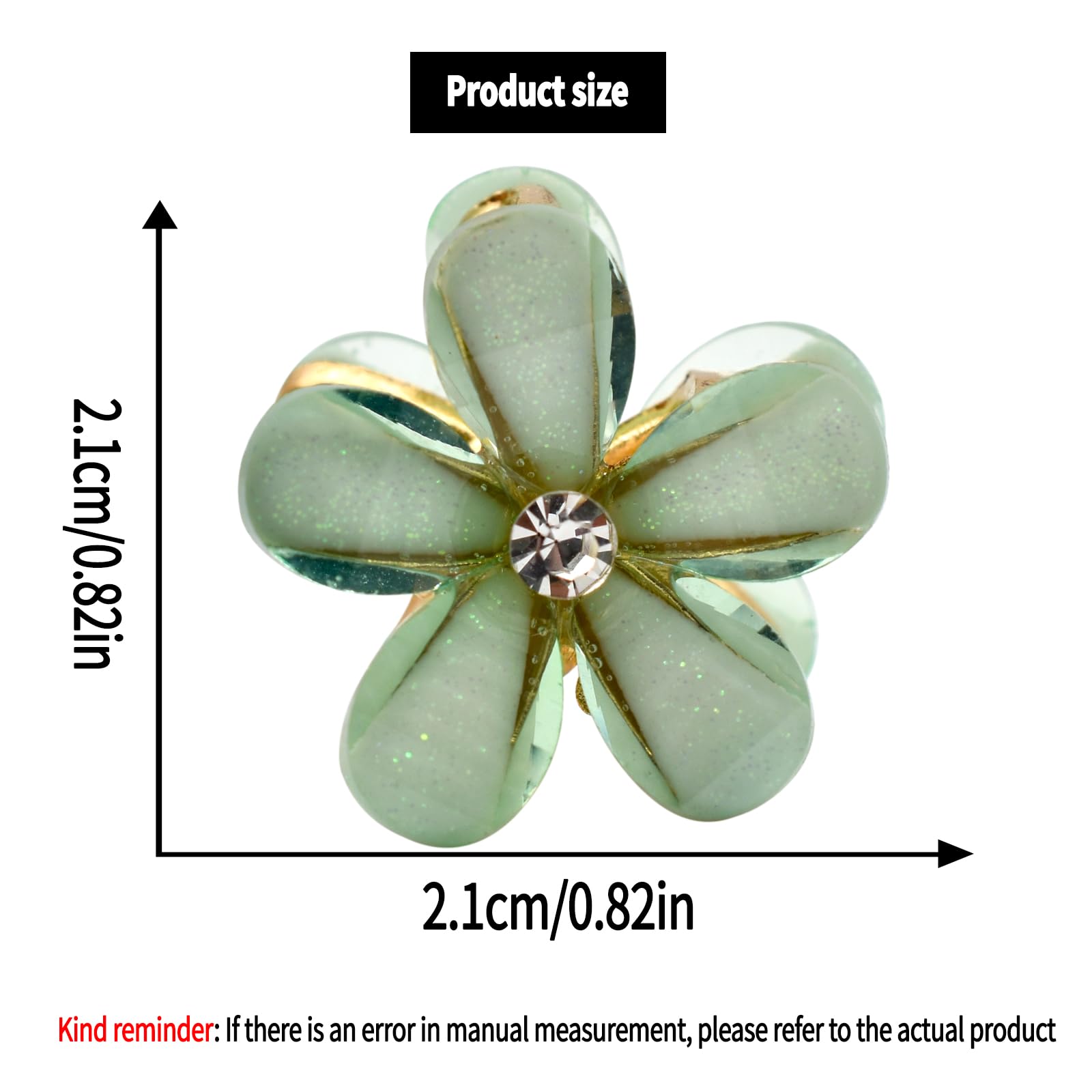 PAITOK Mini Hair Clips, Flower Hair Clips, Flower Clips, Non-Slip Hair Clips for Girls Women for Photos Daily Party - Image 2