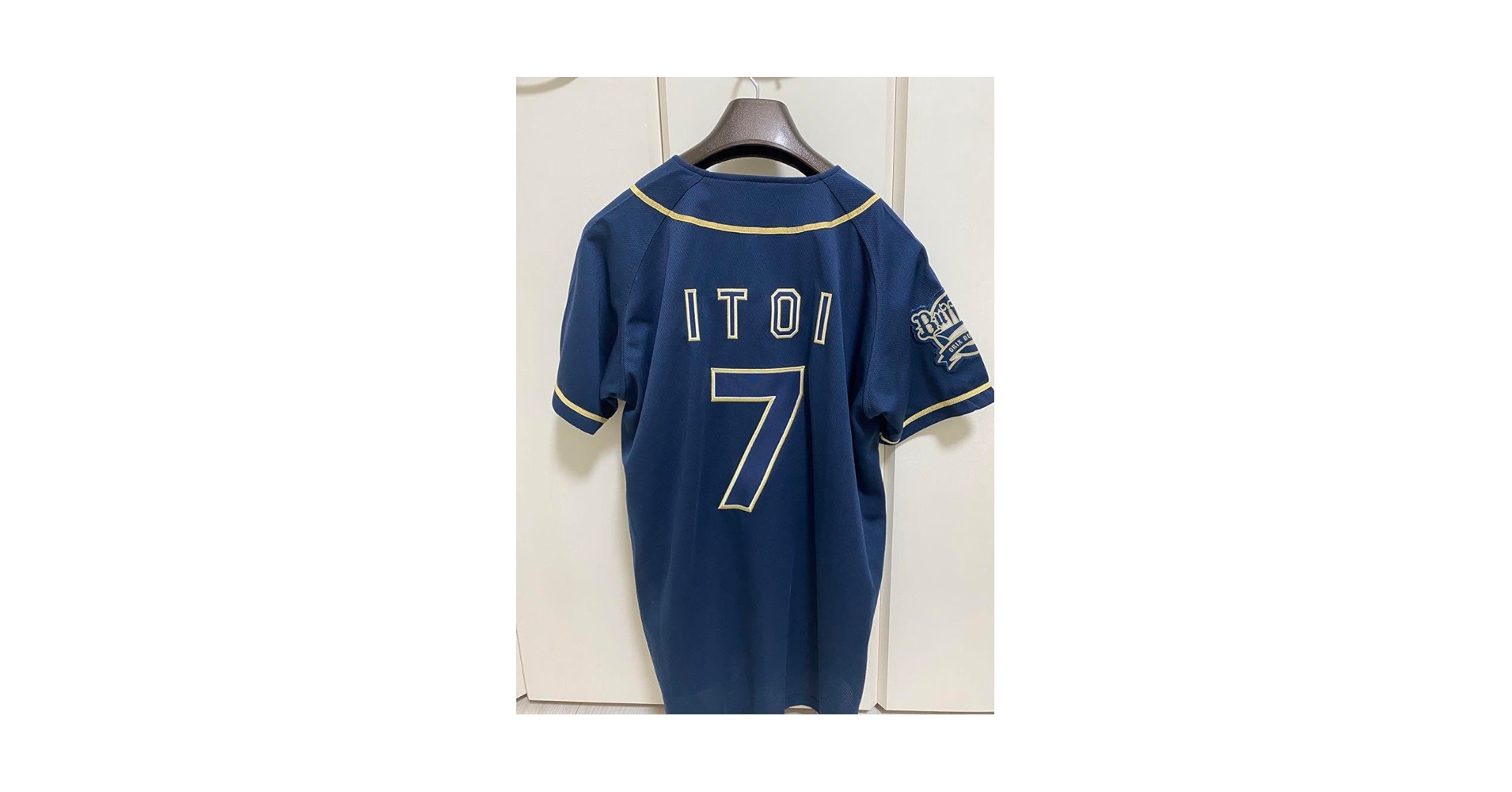 オリックスバファローズ　糸井嘉男　ユニフォーム　Mサイズ オリックスバファローズ 糸井嘉男 ビジターユニフォーム Mサイズ