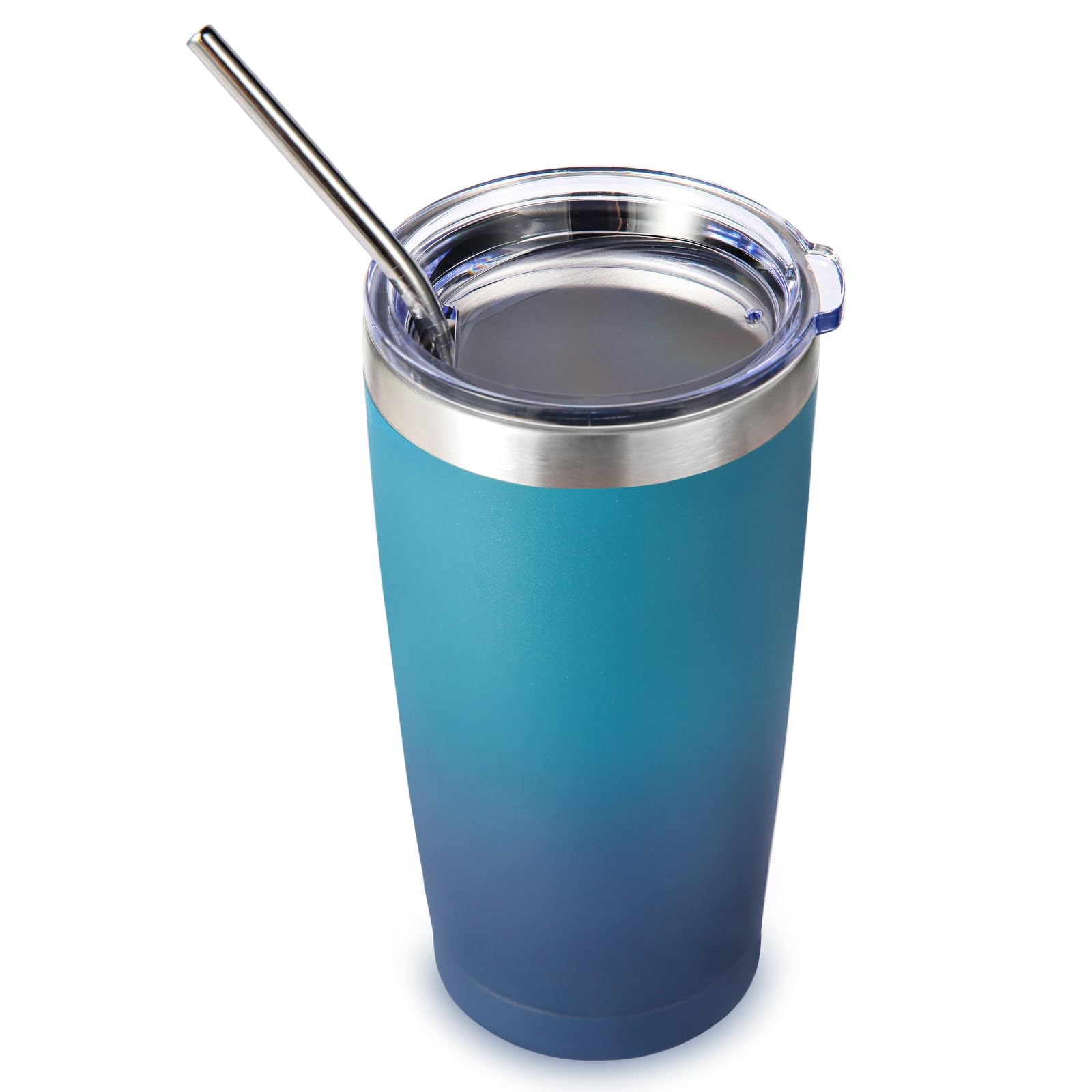 Volhoply 20oz 550ml Travel Insulated Tumbler with Lid and Straw