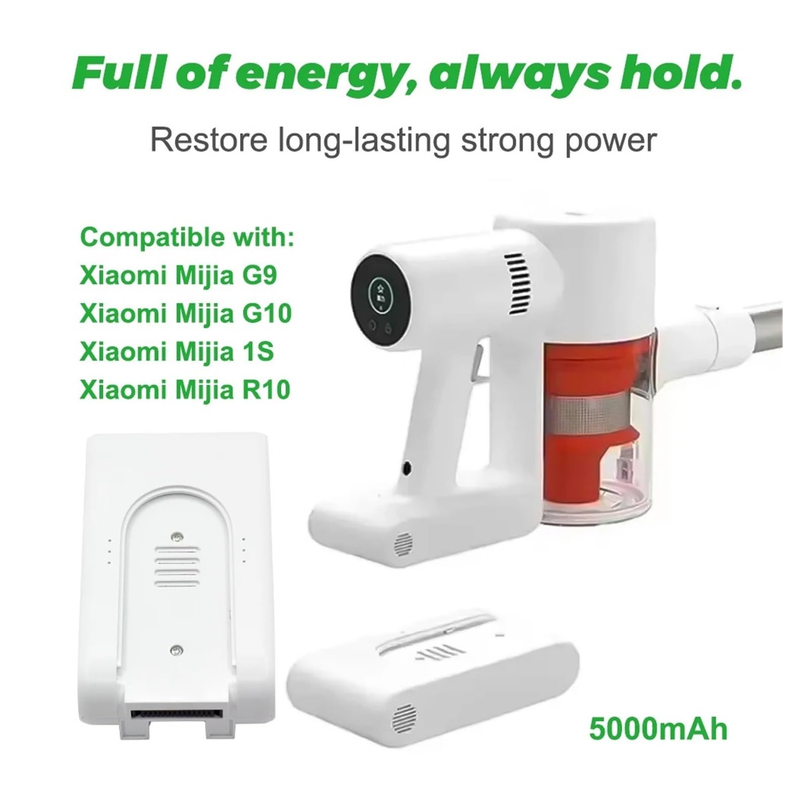 Batterie Di Ricambio, Compatibile Con Dreame V8 V9 V9P V10 G9 G10 25 L'aspirapolvere,2 V 5000 MAh V11 V12 T10 T20 Raccoglipolvere Senza Fili