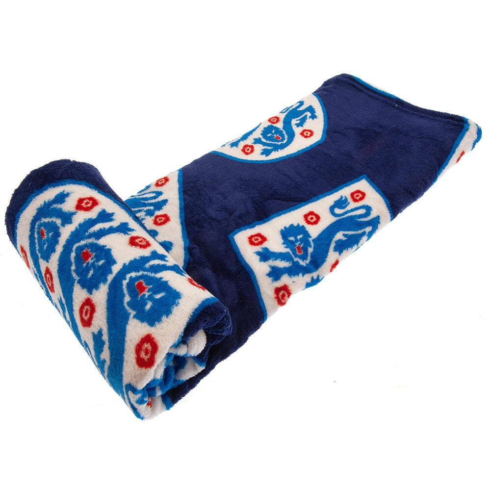 England FA Fleece Crest Blanket (One Size) (Blue/White/Red)