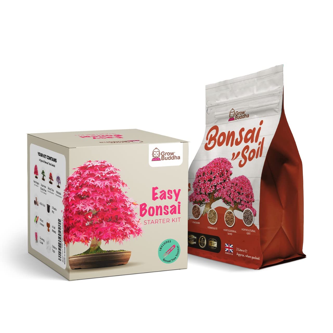 Buy Grow Your Own Bonsai Kit with Bonsai Compost Easily Grow 4 Types