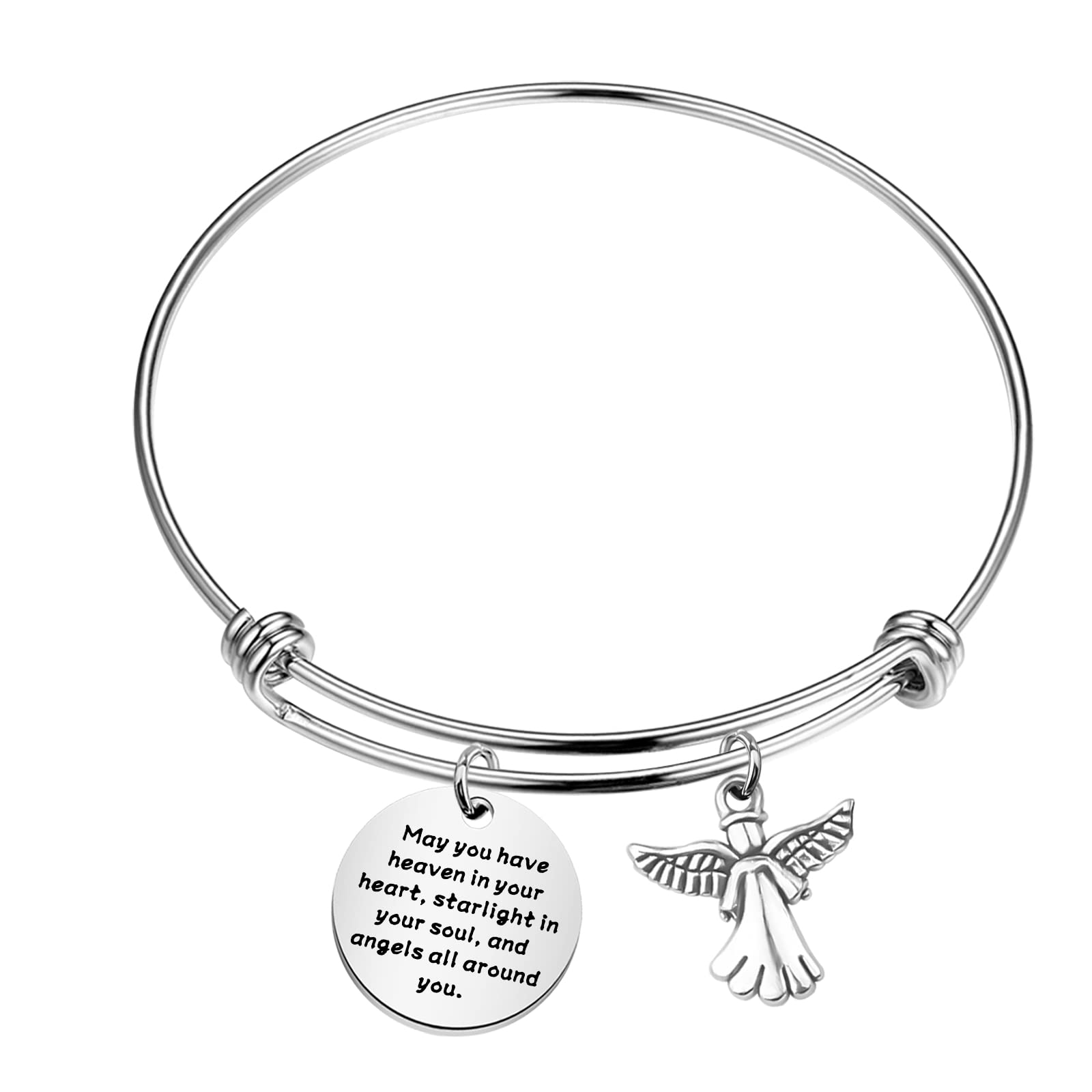 Gzrlyfgzrlyf Guardian Angel Charm Bracelet Angel Protection