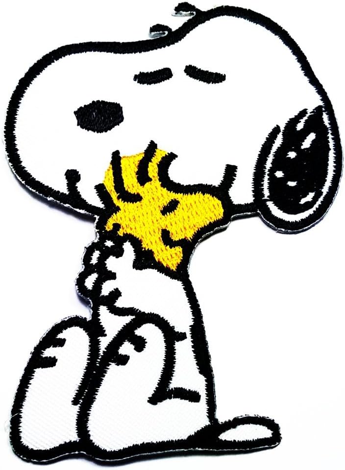 Peanut Snoopy & Woodstock Dog Pet Comic Cartoon The Movie Logo Patch Sew Iron on Embroidered