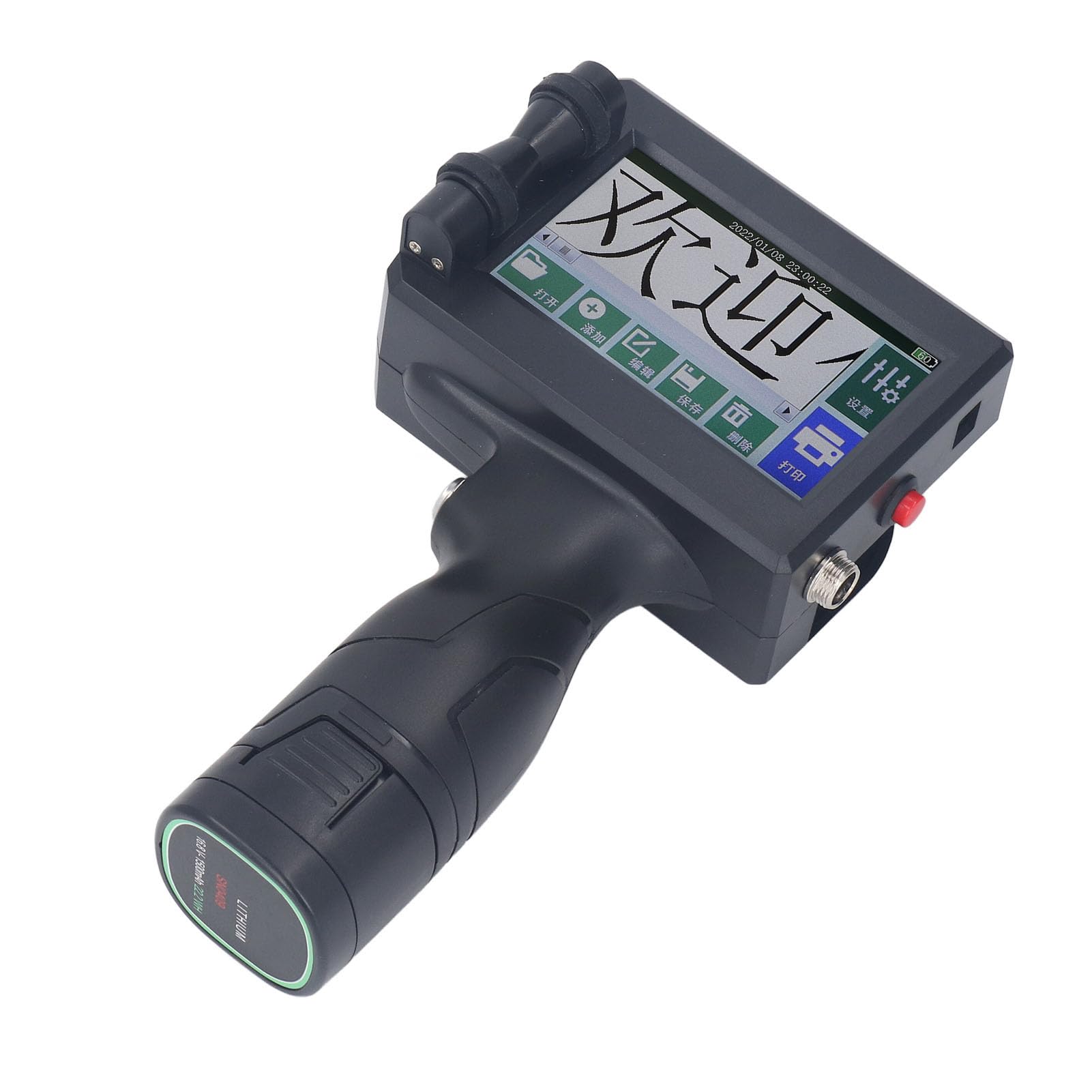 Handheld Inkjet Printer, Mini Portable Intelligent with LED Touch Screen for Printing on Various Materials (US Plug AC110?240V)