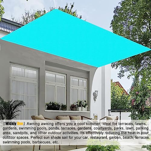 Voile d'ombrage 100% polyester bleu ciel hydrofuge pour extérieur编