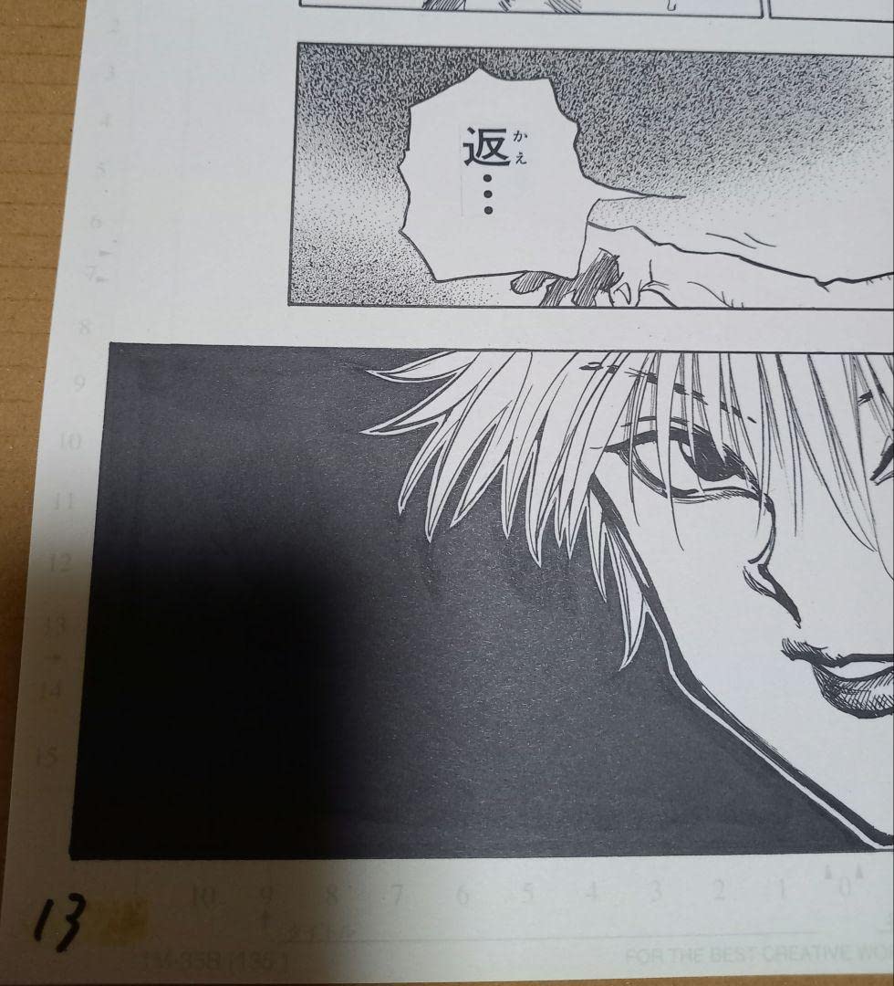 Amazon.co.jp: HUNTER×HUNTER 複製原画 21話 これから 13ページ 額